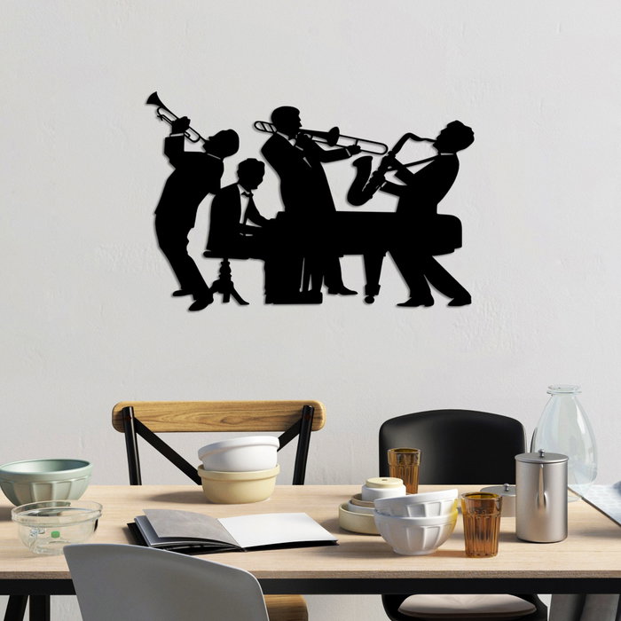 Wallity L Accesorio Decorativo de Pared de Metal Negro 70x46 cm